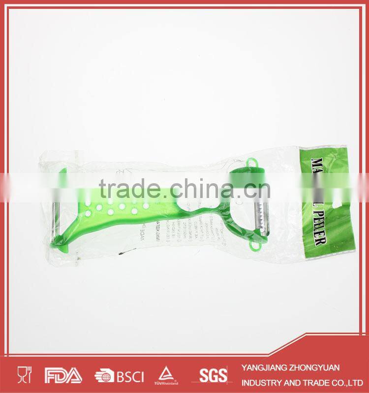 Mutil-functional stainless steel peeler with full hand pp handle