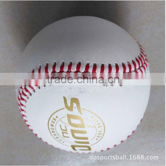 high quality&cheap price 9 inch 108 needles custom PU leather cork core softball&baseball