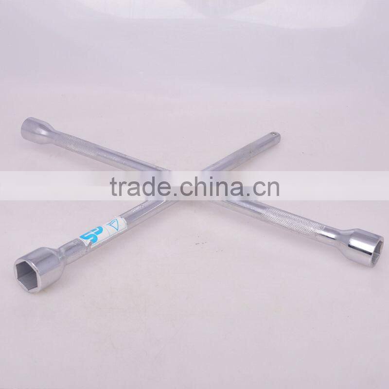 High Quality Mirror finish Knurling Cross Rim Wrench/X Cross Rim Wrench