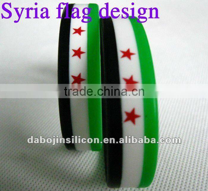 Poland flag silicone bracelet