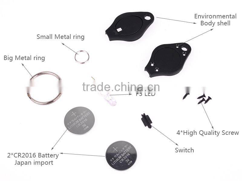 keyKeychain Manufacturers in China Plastic Pink Light 12000-14000mcd LED Custom Keychain