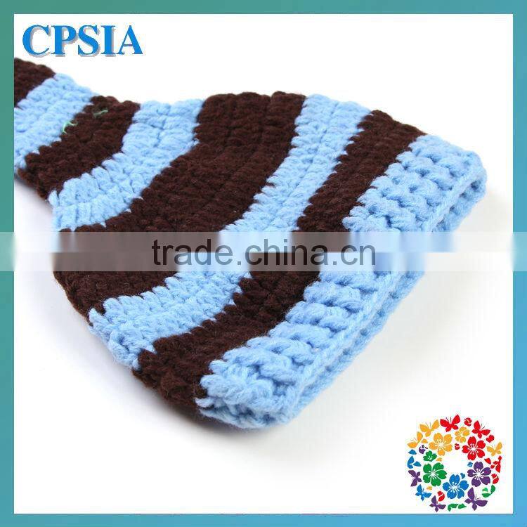 2014 Hot Sale 100% Handmade Hat Mix Colour Cute Baby Knitted Crochet Hat