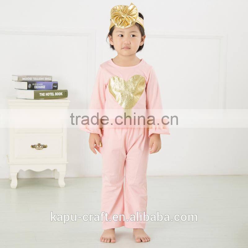 Wholesale kids clothing two pieces set , autumn kids clothing set , baby girl boutique clothing sets