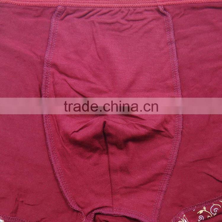 Printed geometry fashion bamboo fiber men briefs stock men boxer briefs boyshort