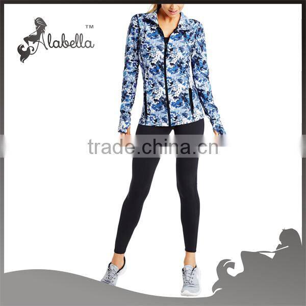 Dry fit custom yoga workout sport clothing lady workouts jacket