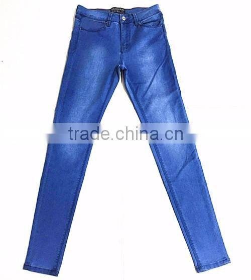 lady's skinny denim long pants