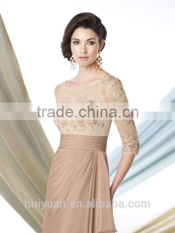 mother of bride long sleeve lace chiffon evening dress porn