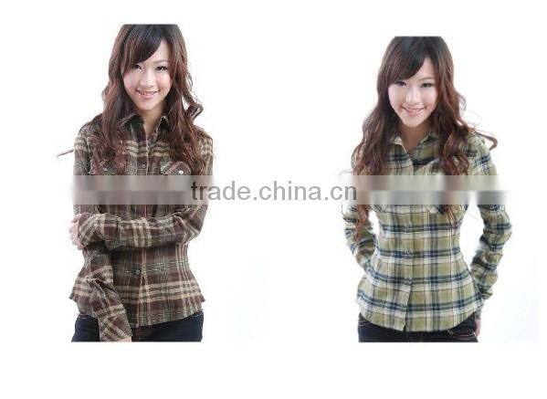 Women's yarn dyed flannel shirt