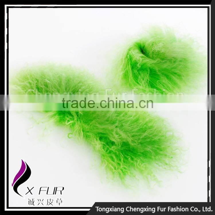 CX-A-47D Wholesale Cheap Cute Gift Multicolor Lamb Fur Slap Cuff Bracelet