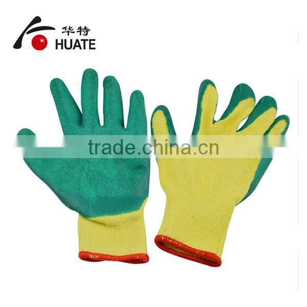 Anti tear latex nirtile coated cotton glove
