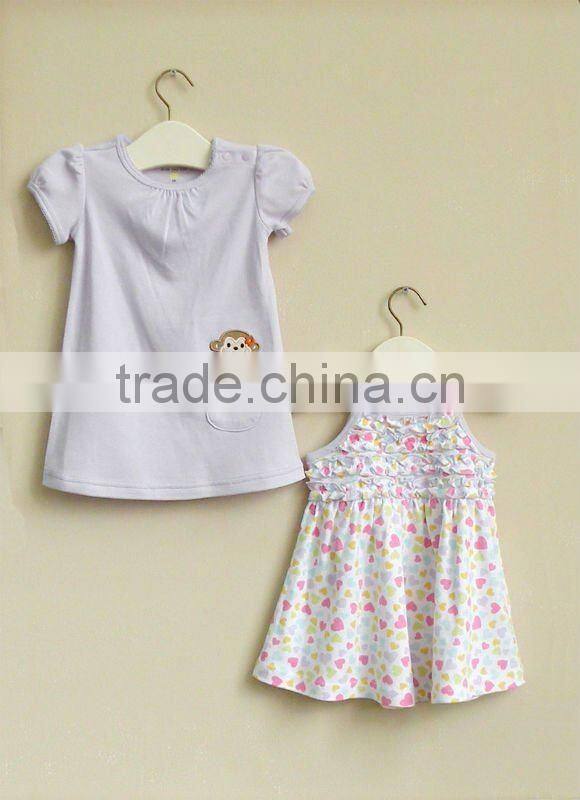 mom and bab 2012 New summer baby clothes 100% cotton girls dress