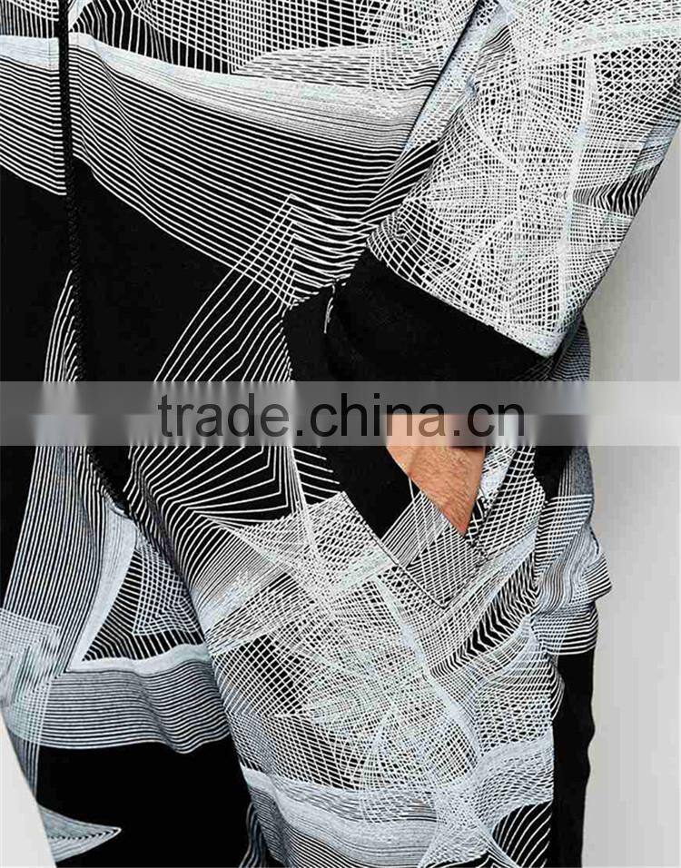 Loungewear Grandad Waterproof Onesie Adults With Geo Print