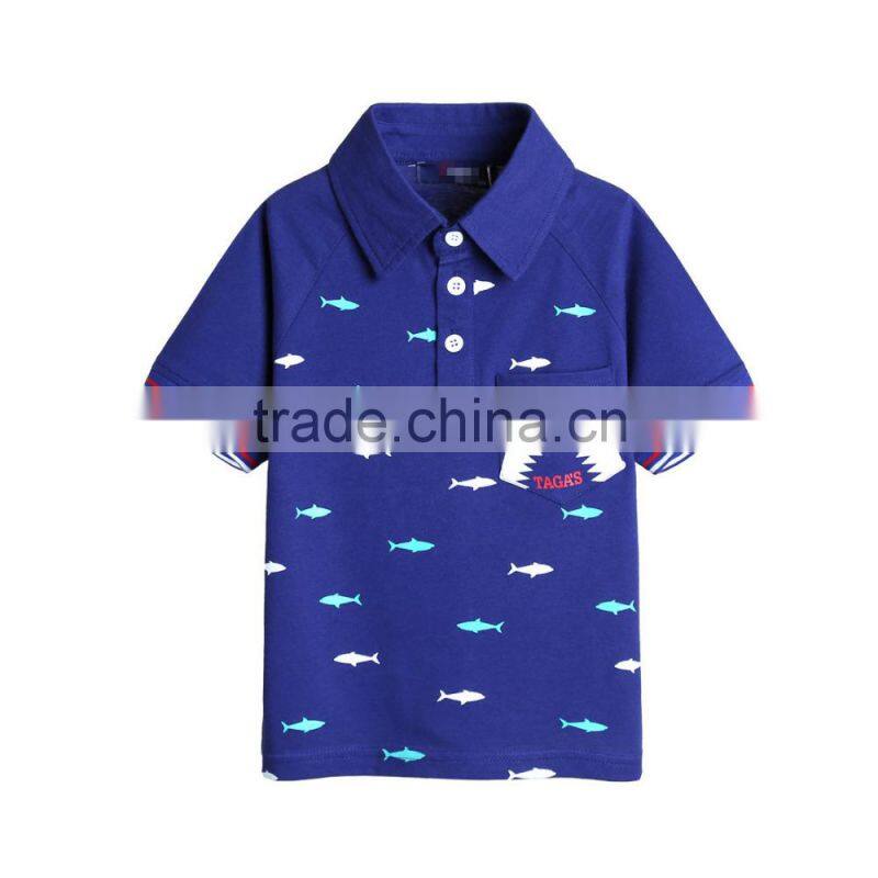 Fashion Kids Clothing Kids T-shirt 100% Cotton Polo Shirts For Children