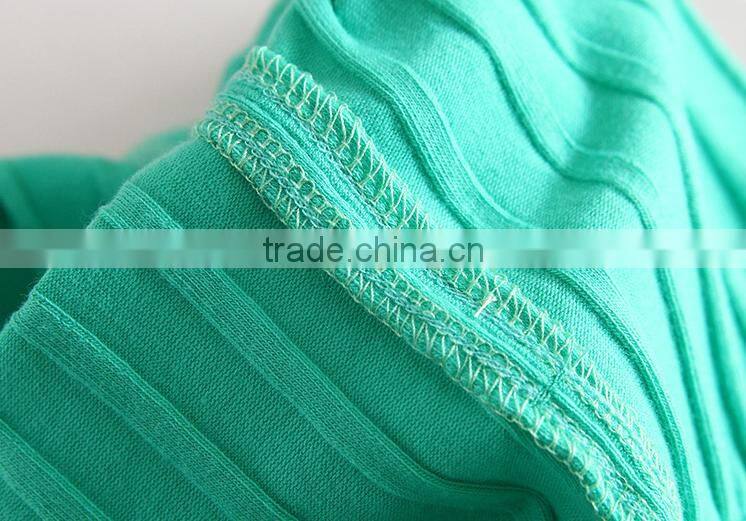 Fashion unique slim design breathable children knit tight pants/customized seamed kids trousers design for girls