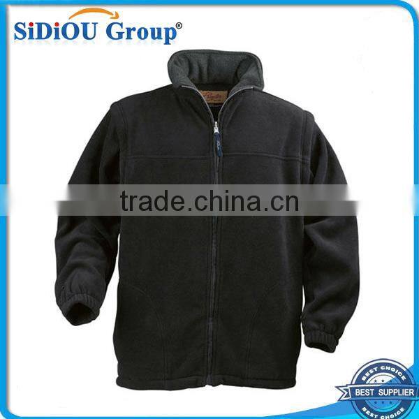 Polar Fleece Jacket with Full Zipper Kangaroo for Mens