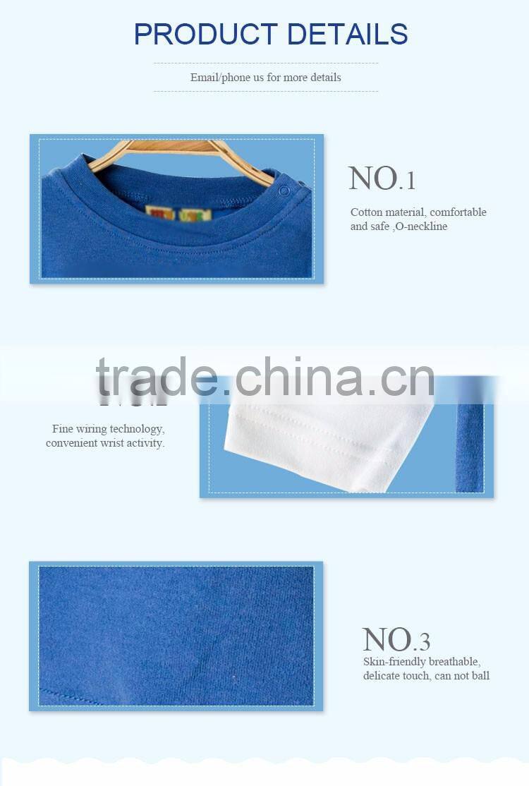 Leisure cotton blue and white long sleeve baby boy shirt