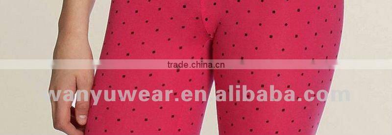 yong girl seamless jacquard dots leggings
