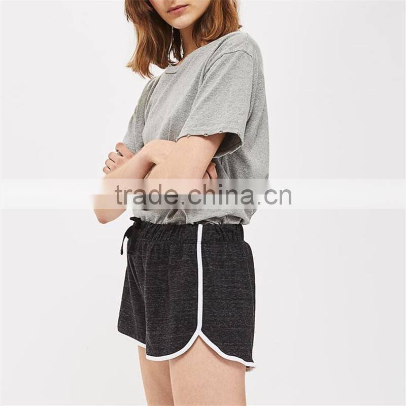 Wholesale women comfortable casual sleep shorts with tie waist