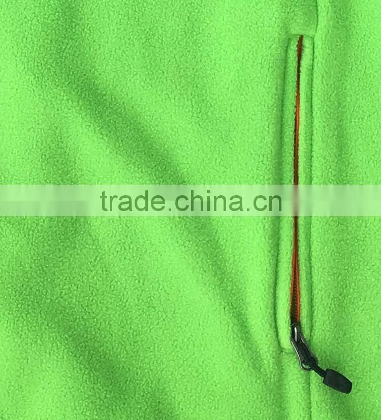 wholesale high quality promotional cheap men polar fleece jacket no hood