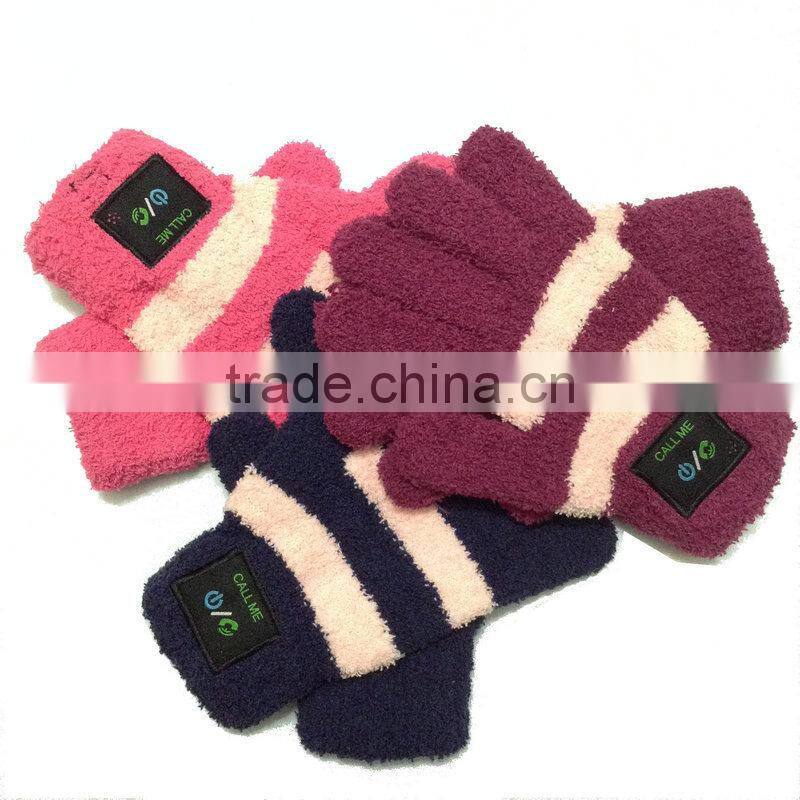 China manufacturing High Quality bluetooth touch screen gloves