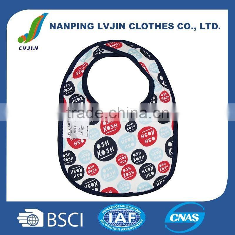 Wholesale Multi styles Cartoon Printed Cotton Baby Bib,Drool Bibs