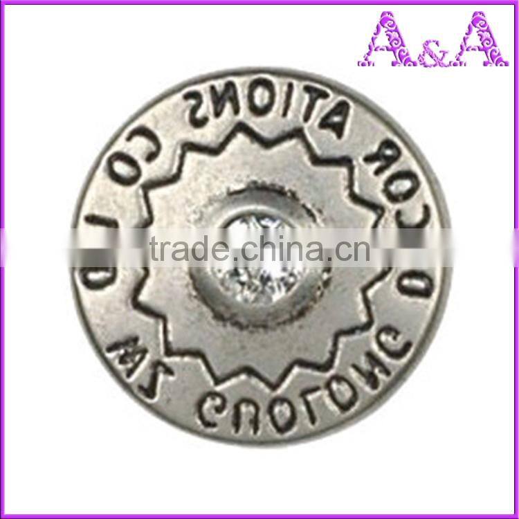 manufactures of 18mm buttons jeans with stones