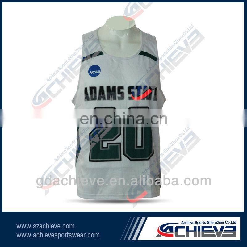 reversible and breathable polyester basketball singlet