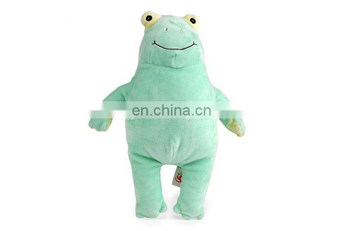 Wholesale light green frog stuffed toy plush pillows