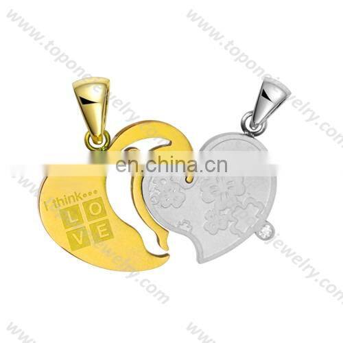 2017 stainless steel Christmas jewellery pendant for couple love