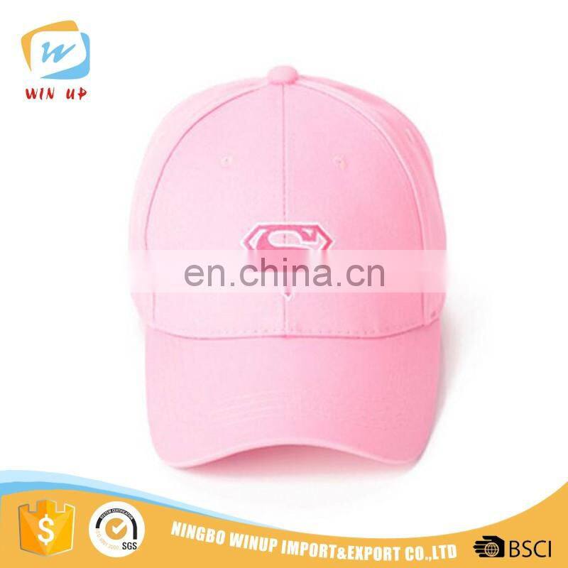 WINUP high quality super man logo short brim baseball cap