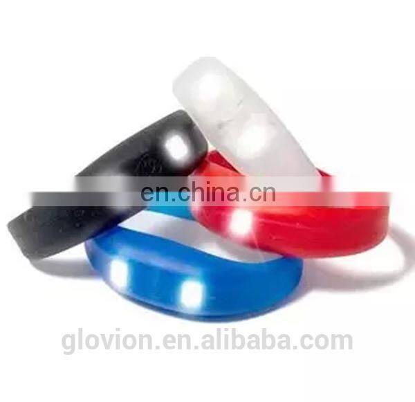 Glovion led flashing bracelet candy color bracelet led sports bracelet
