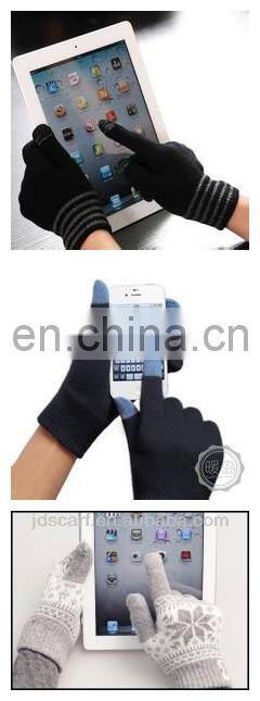 wool glove (JDG-S5C#) hijab fabric#) knit glove