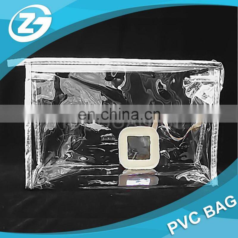 Cheap Zipper Top Waterproof Clear PVC Toiletry Bag