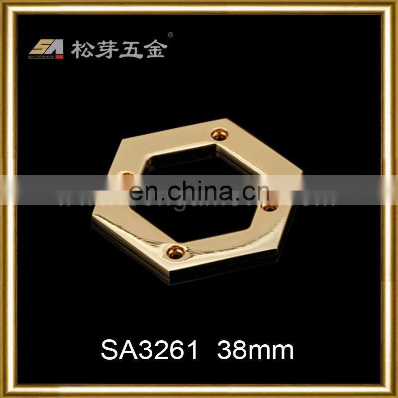 Nickle free High quality zinc alloy metal hexagon eyelets for leather handbags curtain