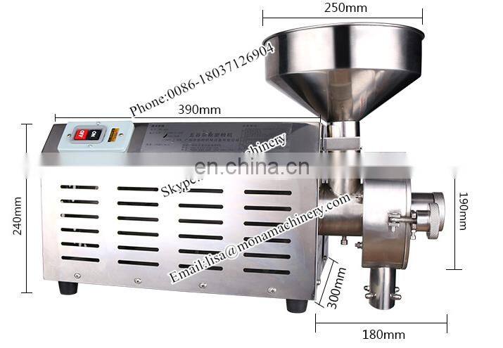 High efficiency stainless steel grain mill