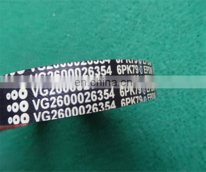 371 HP 8x4 Dump Truck Fan belt VG2600026354 6PK790