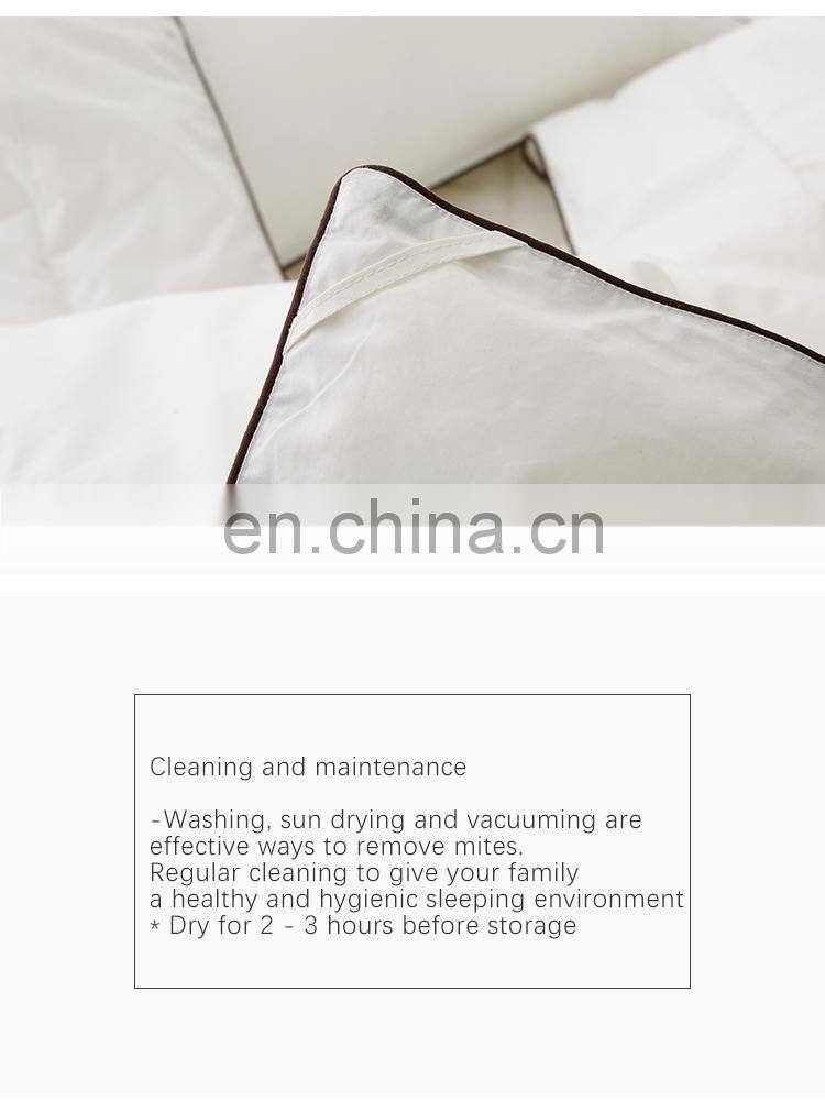 RAWHOUSE beige color cotton duvet Inner feather fabric quilt duvet insert