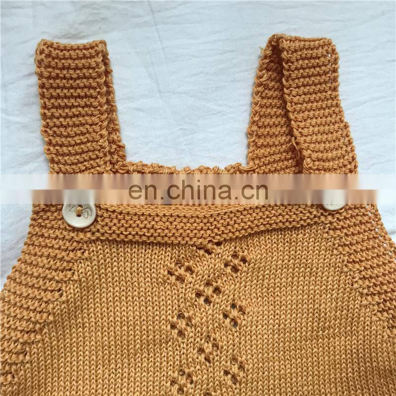 Baby Knitting Rompers Cute Overalls Newborn Baby Girls Boys Clothes Infantil Baby Girl Boy Sleeveless Romper Jumpsuit