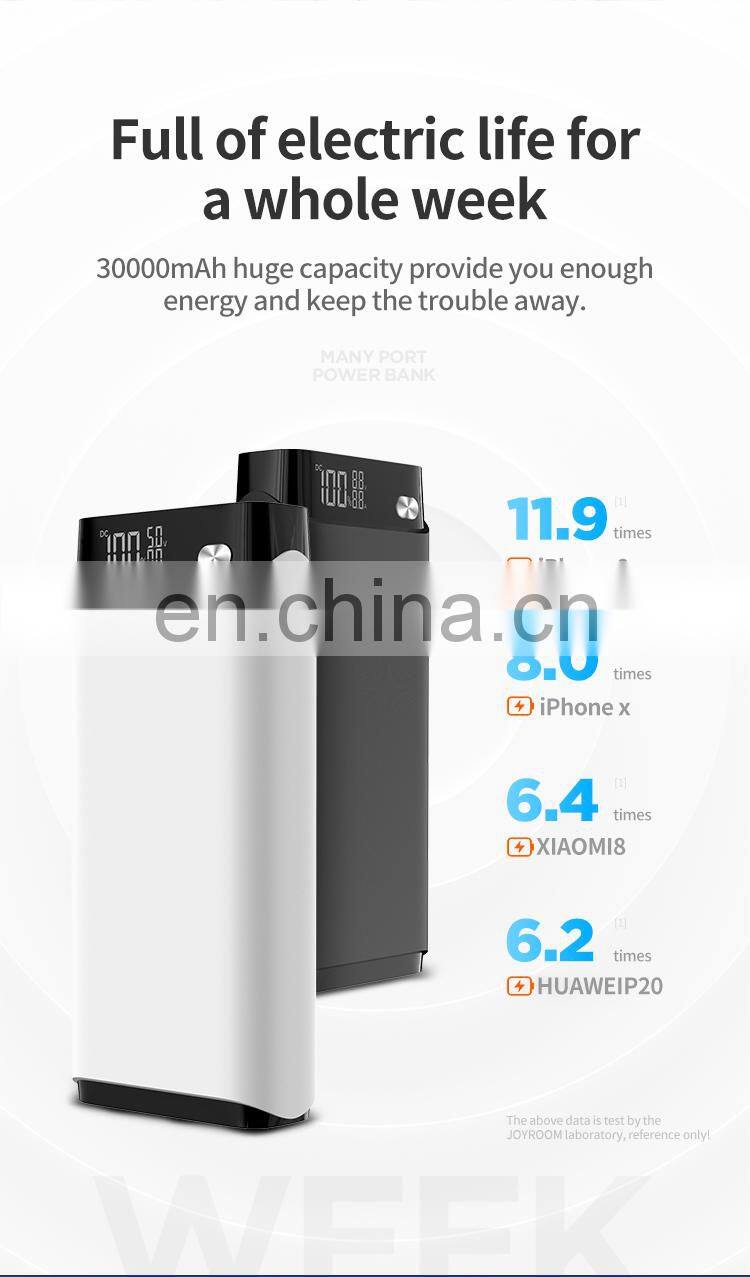 Joyroom power banks 30000mah high capacity 2 USB power banks