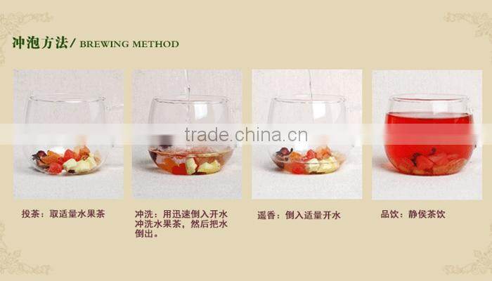 Premium Grade Fruit Flavored Tea Blended Dried Fruit Tea