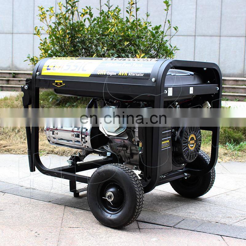 BS7500J(H) BISON China Taizhou Easy Move Cooper wire Key Start 110v 6.KW generator prices