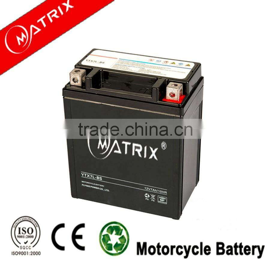 ytx5-bs 12V 5Ah maintenance free motorcycle battery with best price motorcycle battery