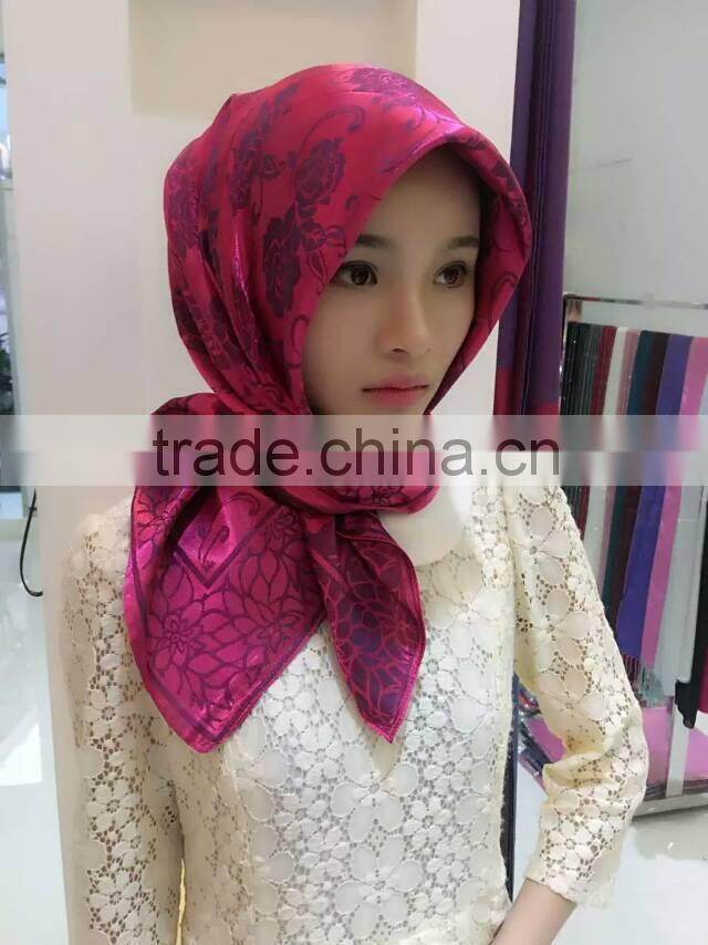 latest design high quality islamic square scarfs muslem headscarf shawl