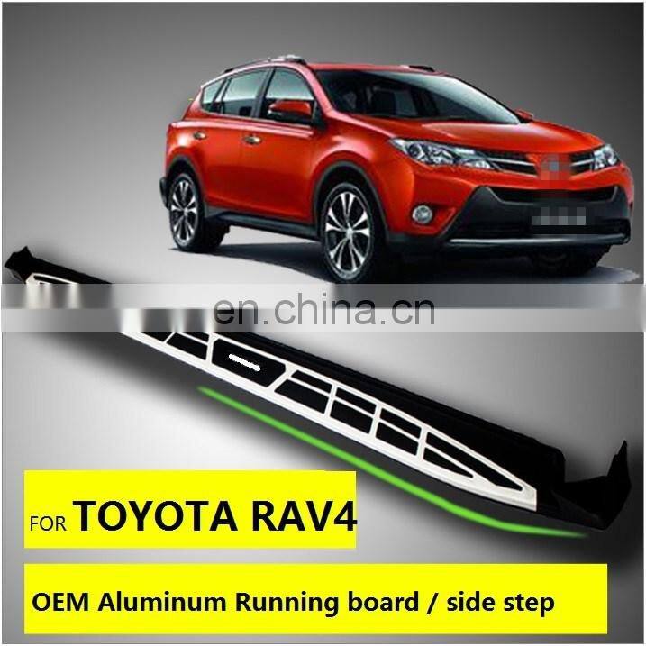 Aluminium material side running board for TOYOTA RAV4 flourish 2016 series