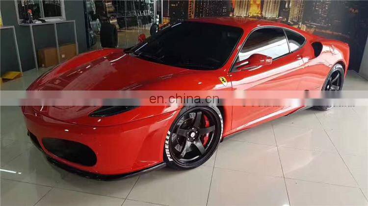 Beautiful carbon fiber HM style body kit for Ferrari F430 front spoiler rear spoiler side skirts and wing spoiler