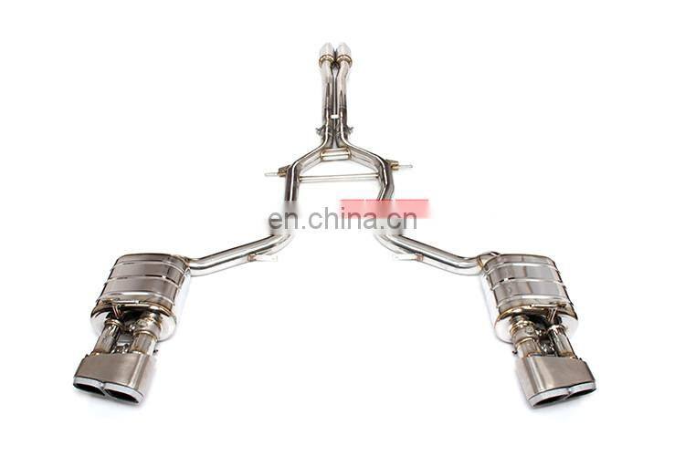 Exhaust Pipe for Porsche Panamera titanium exhaust catback with quad double tip