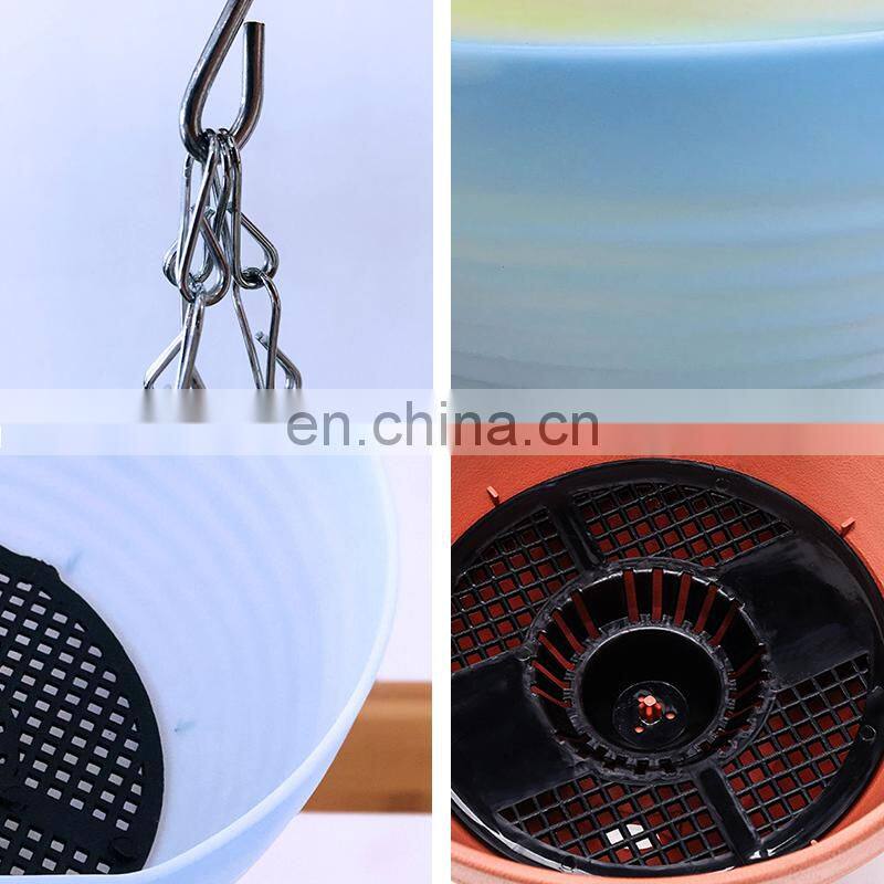 wholesale designing cheap outdoor plant flower pot holder hanging plastic flower pots