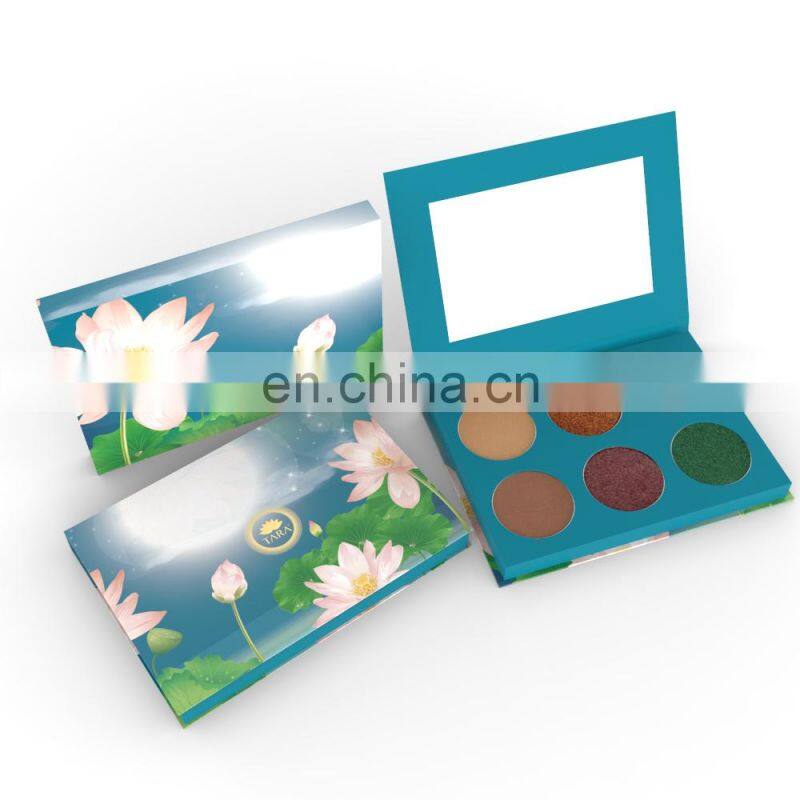Wholesale Flower Color Cover Paint Makeup Cardboard Pan Paper Packaging Case Nude Buy Eyeshadow Palette Package
