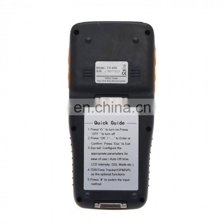 TM-600 VDSL VDSL2 Tester for xDSL Line Test and Maintenance Tools ADSL VDSL2 DMM