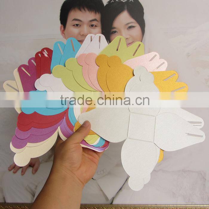 2016 Latest Products Elegant Beige Wedding Gift Boxes